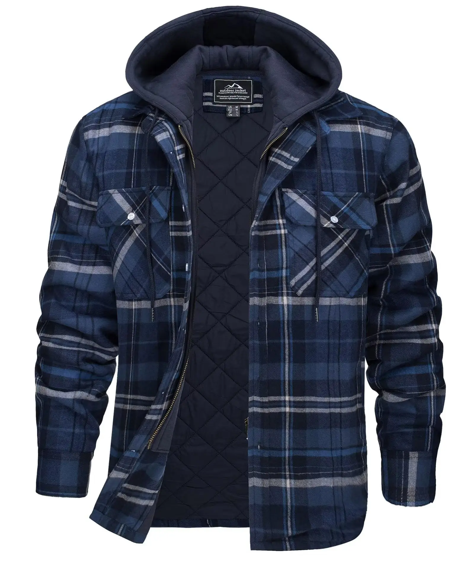 Flannel Shirt Lined - Jaqueta Camisa de Flanela Masculina 2026