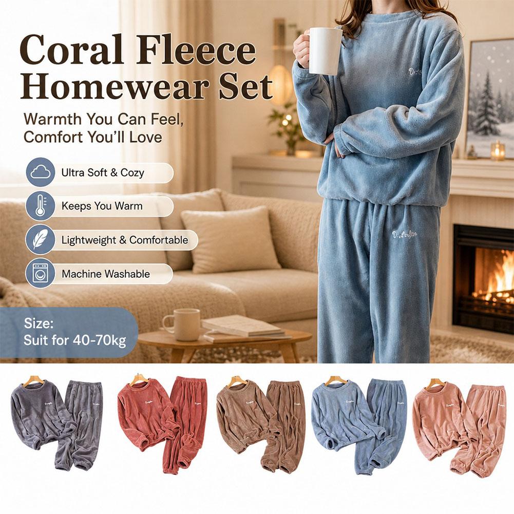 Conjunto de pijama de lã coral - Corduroy Pant Warm avaliação e preço